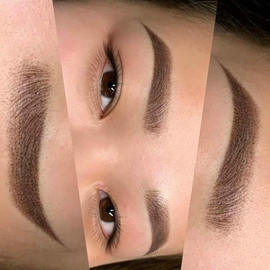 Phun mày tán bột