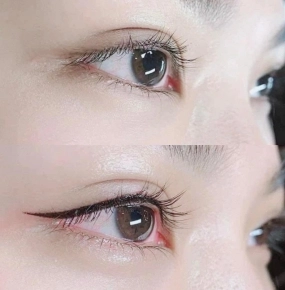 Phun mí Liner , mí mở tròng