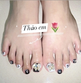 Nail chân sơn gel 